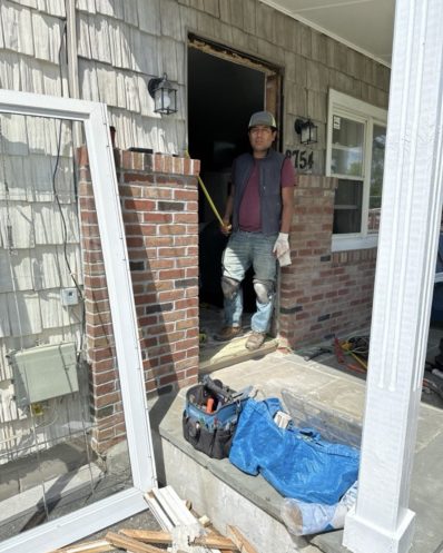 Specialist exterior door replacement.